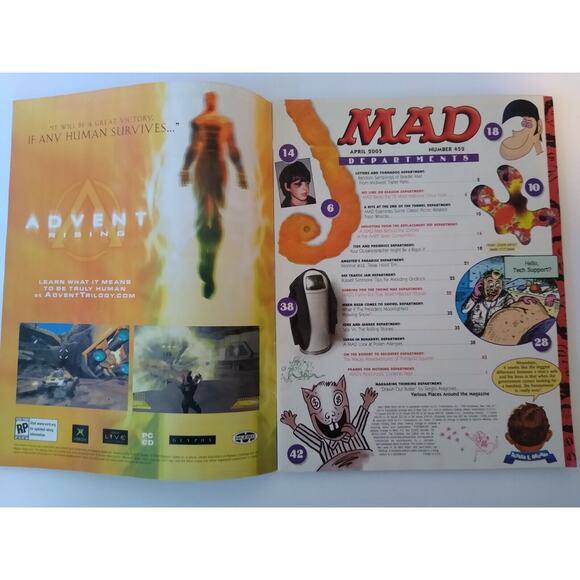 MAD Magazine April 2005 # 452 Celebrity Poker Dogs Meet The Frockers Deadwood - Picture 2 of 6